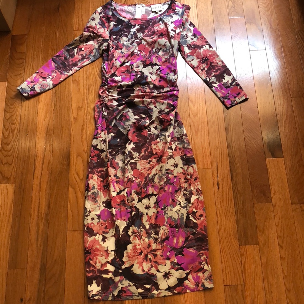 Reiss body con floral dress